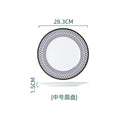 New European Style Light Luxury Bone China Steak Plate  Knife, Fork, Spoon, Napkin Buckle，Cloth Napkin，Wine Glass Tableware Set