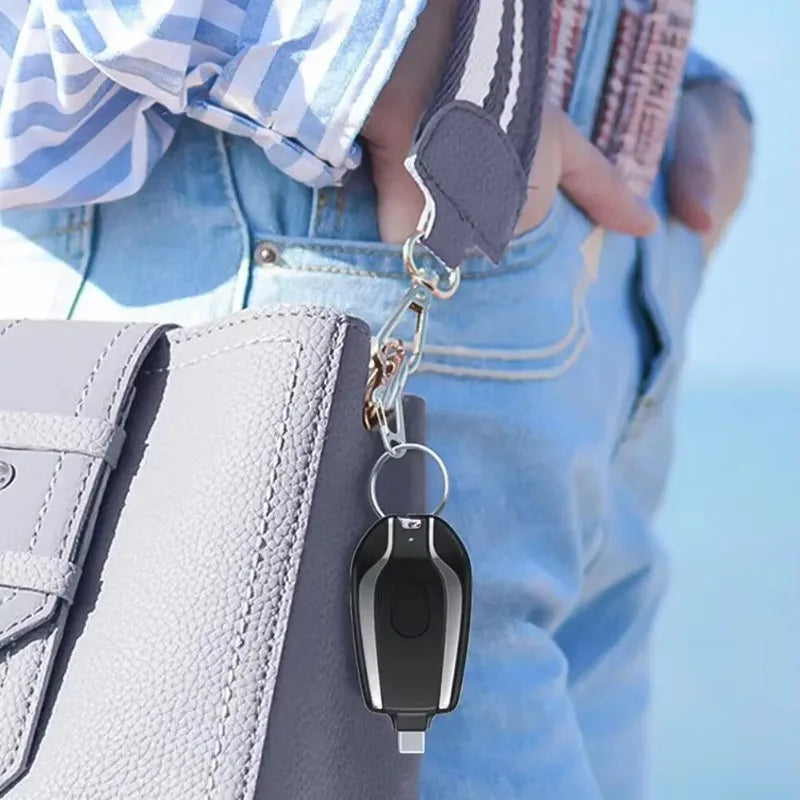 Mini Power Bank 20000 mAh Multi-function Keychain Smartphone Portable Power Bank for iPhone 12 13 14 15 Xiaomi Emergency Charger