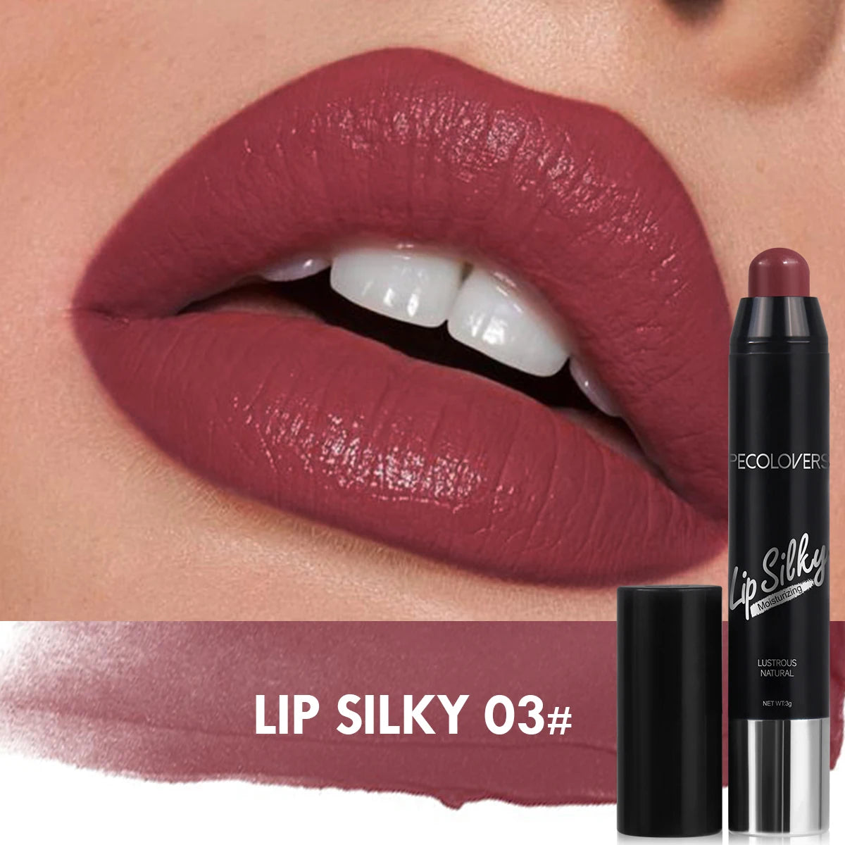 Matte Lipstick Pencil Waterproof Long Lasting Cosmetic Makeup