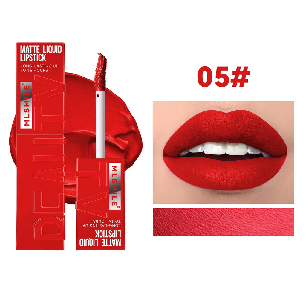 Nude Red Pink Velvet Liquid Lipsticks Makeup Cosmetic
