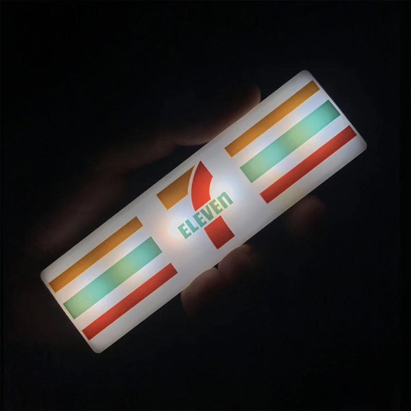 Magnetic Family Mart Hand Touch LED Refrigerator Sticker Lawson Convenience Store Luminous USB Fridge Stickers Home Decoration