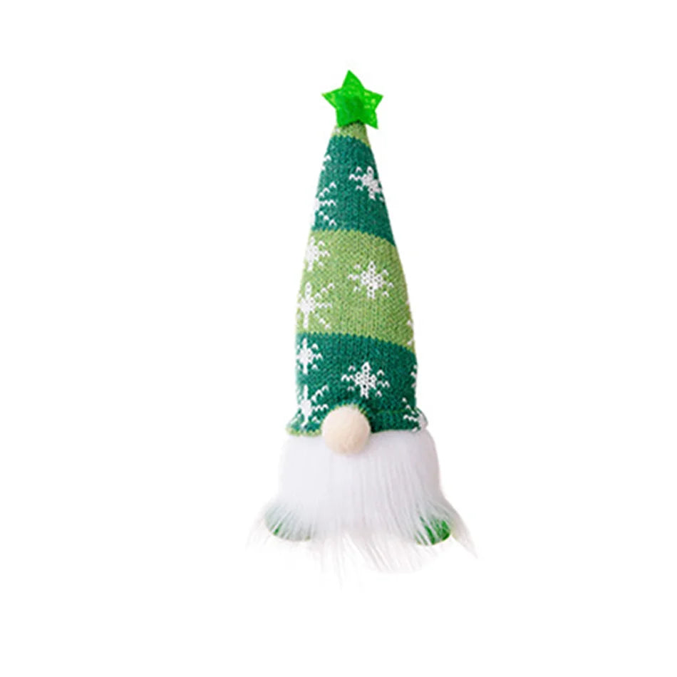 In Stock Santa Claus Plush Toy Decoration Winter Holiday Ornament for Snow Scene Fireplace Festive Christmas Hanging Decoration