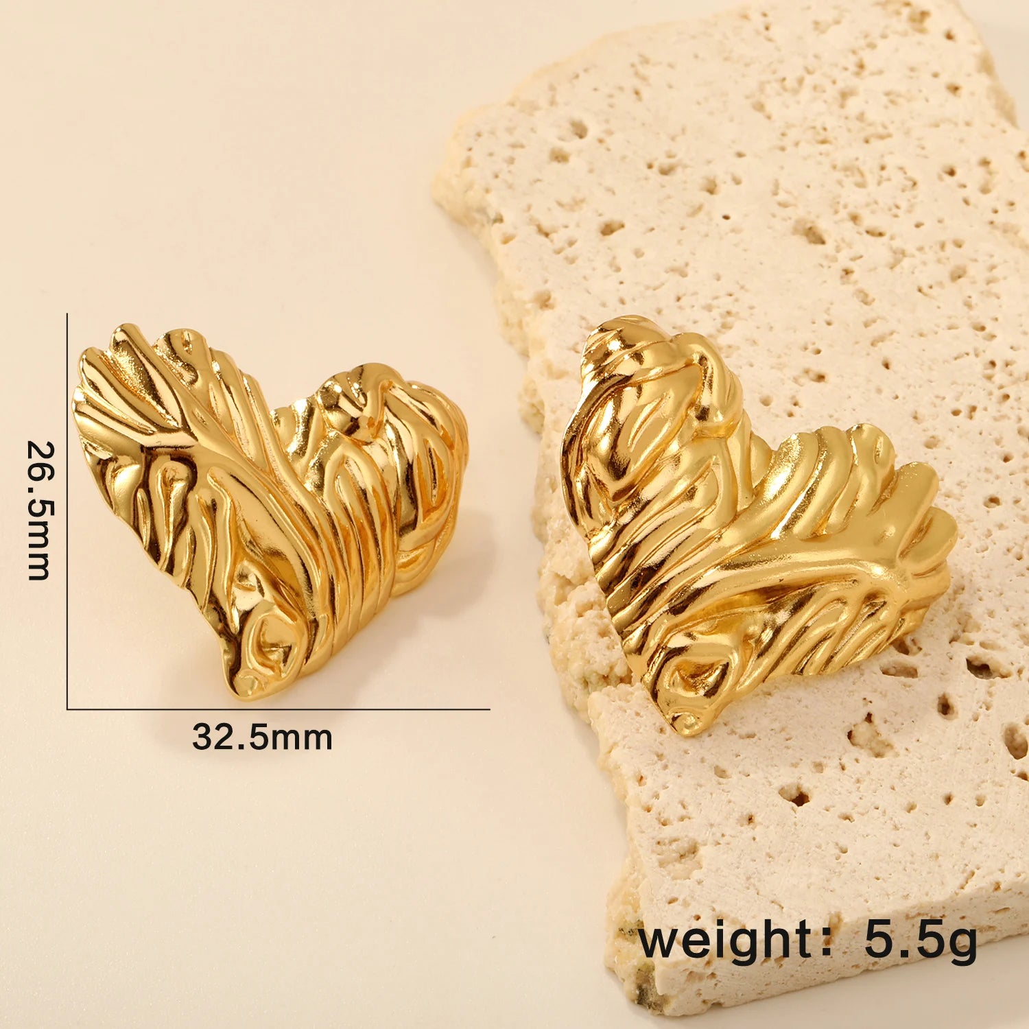 LUXUSTEEL Shell Water Drop Golden Imitaiton Pearl Women Stud Earrings Stainless Steel Heart Female Earring Elegant Jewelry Gifts