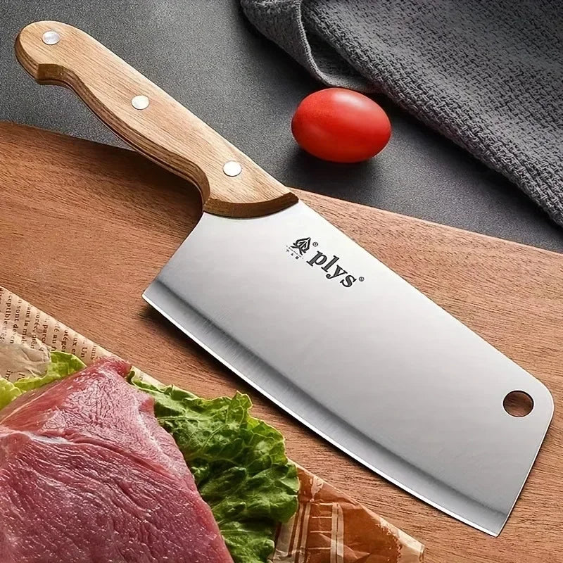 Women's sharp meat cleaver, kitchen knife for chefs - Stainless steel kitchen knife - Household ingredients handling appliance