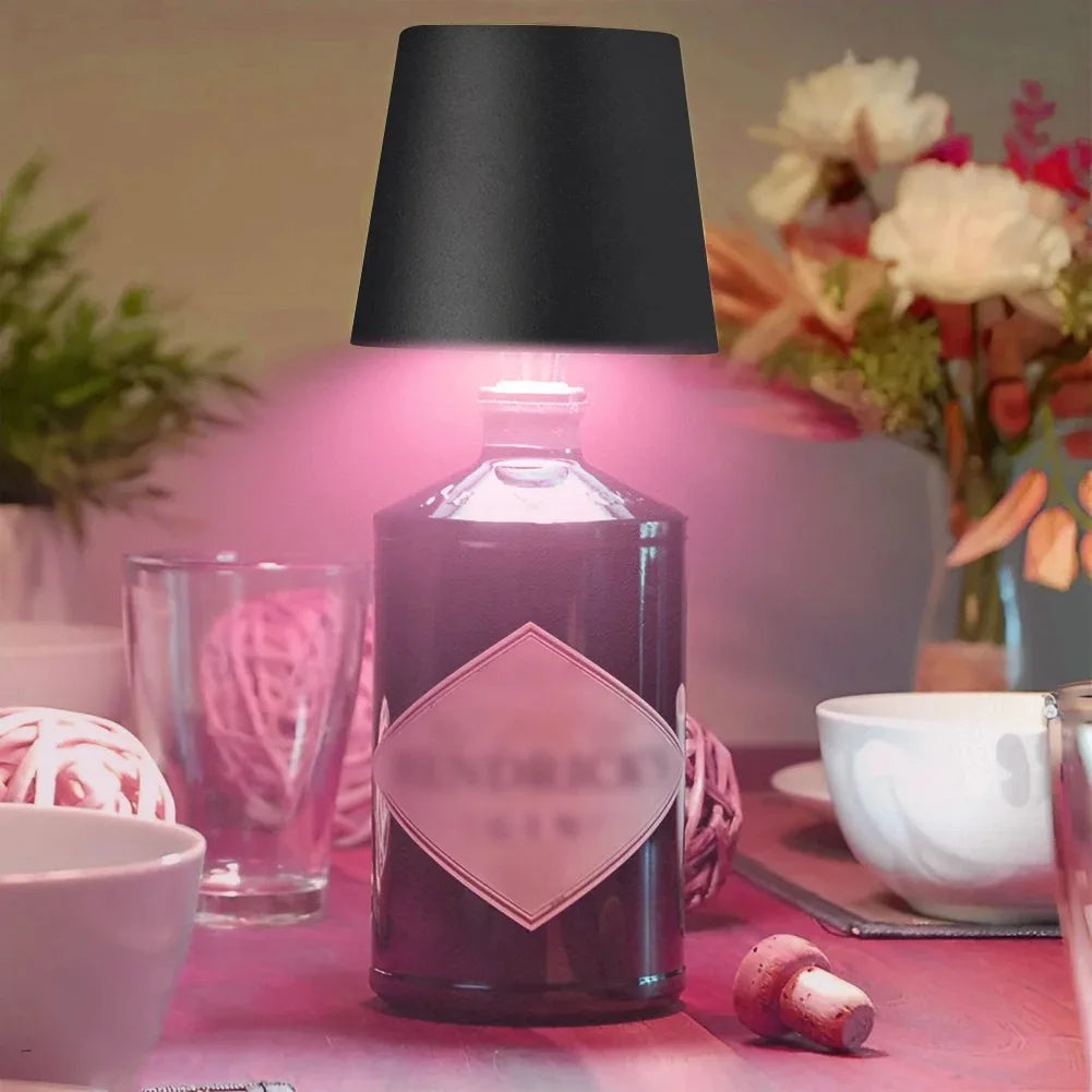 Wireless Table Lamp For Wine Bottles LED Bottle Light For Outdoor Use Touch Control Ideal For Restaurants Bars Festival Party