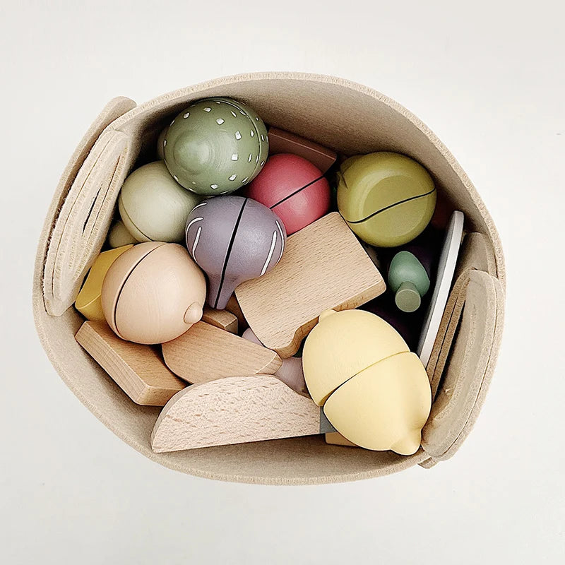 Kids Pretend Play House Toy Children's House Kitchen Toys Fruits Toy Set Boys & Girls Simulated Cooking Early Education