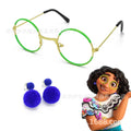 Disney Anime Movie Encanto Mirabel Madrigal Cosplay Glasses Figure Toy Encanto Mirabel Kawaii Glasses Earrings Kids Gift Toys