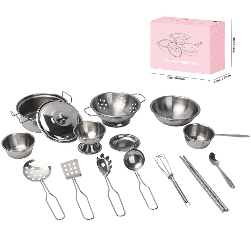 Kitchen Toys Groceries Play Kitchen Kids Set For Kids Jogo De Panela Mini Children's Cooking Kit with Food Cookware Gift