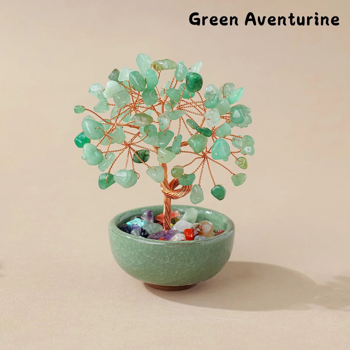 Natural Crystal Tree Energy Stone Money Home Decor