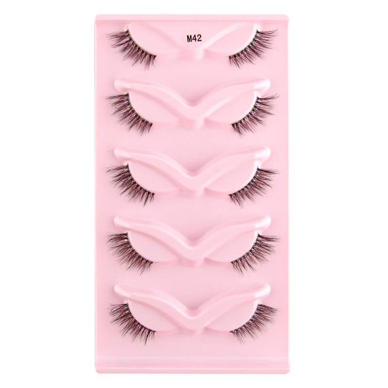 3/5 Pairs  Lashes Natural Short Fluffy Eyelashes