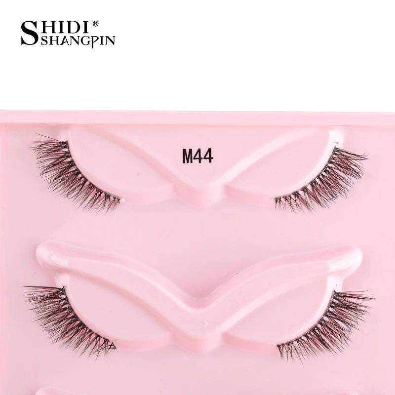 3/5 Pairs  Lashes Natural Short Fluffy Eyelashes