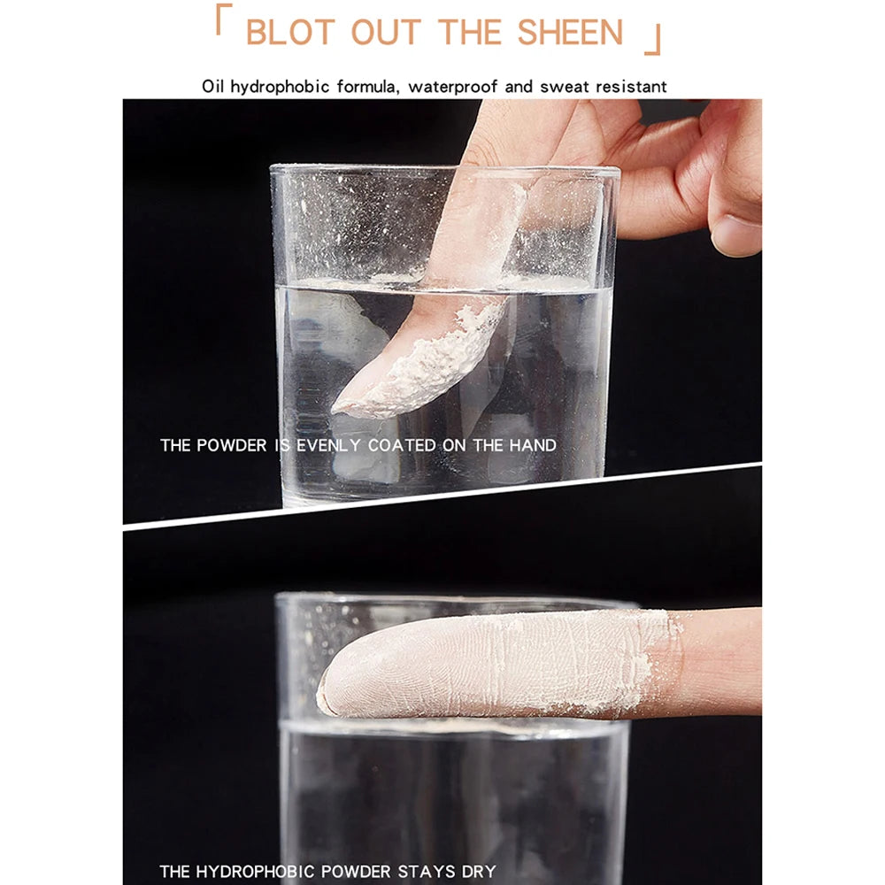 MACKANDY Air Cushion Setting Powder Oil Control Waterproof Long-lasting Concealer Smooth Loose Powder Facial Makeup Cosmetics