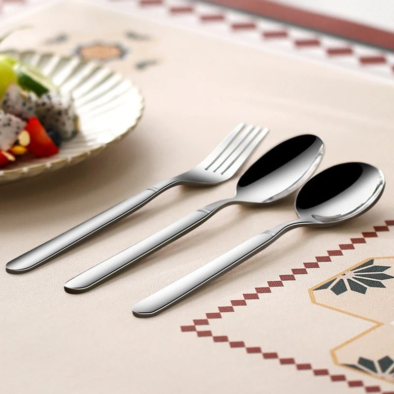 1PC Stainless Steel Fork Western Food Adult Household Fruit Salad Dessert Tableware Household Products Afternoon Tea