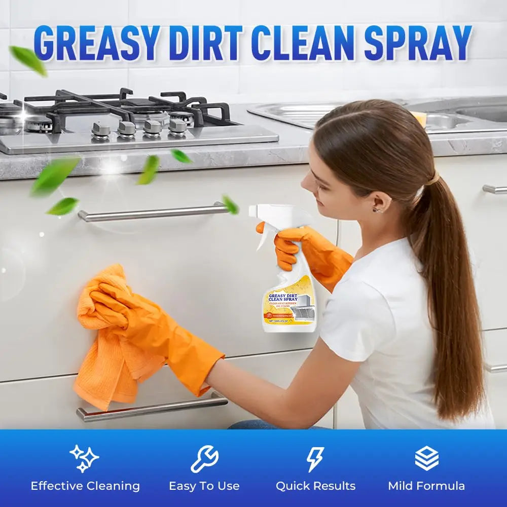 Multifunctional Powerful Kitchen Foam Cleaner, Upgrade Kitchen Degreaser Heavy-Duty Grease Remover for Stove,All-Purpose Cleaner
