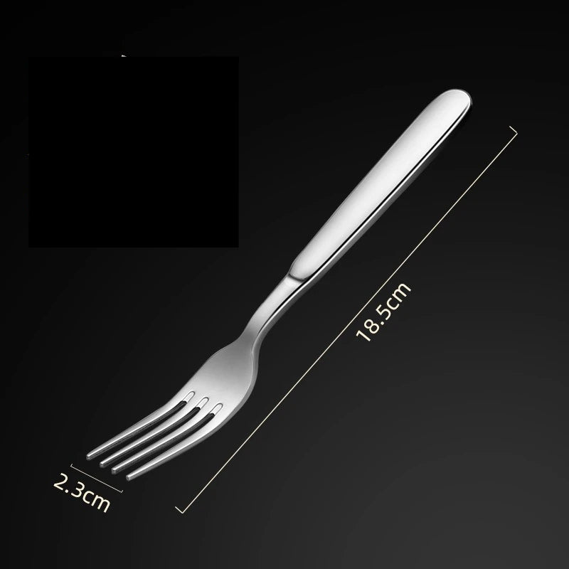 1PC Stainless Steel Fork Western Food Adult Household Fruit Salad Dessert Tableware Household Products Afternoon Tea