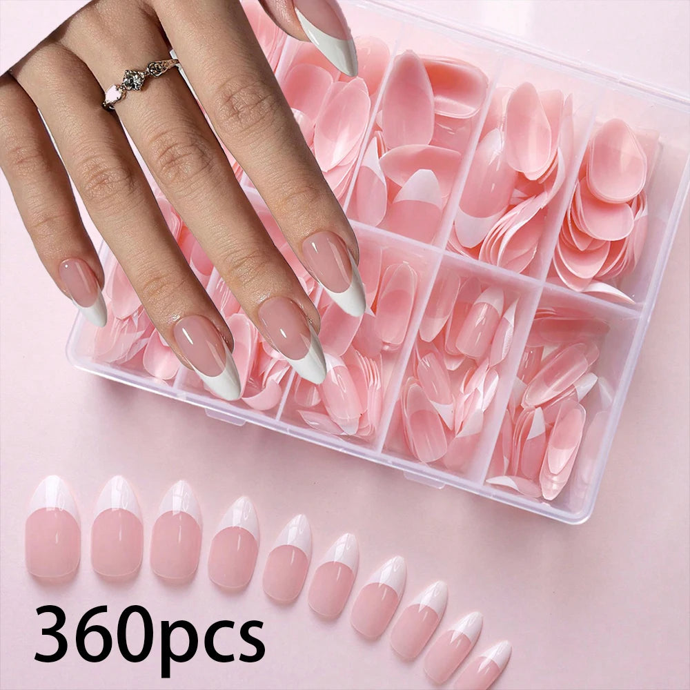 576pcs/Box Colorful Fake Nails  Cover Nail Tips