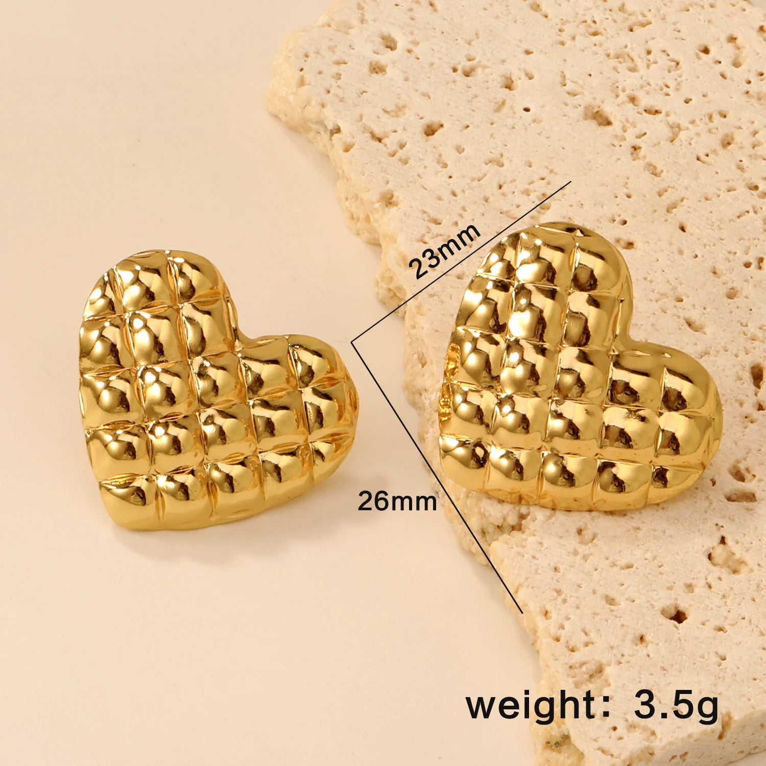 LUXUSTEEL Shell Water Drop Golden Imitaiton Pearl Women Stud Earrings Stainless Steel Heart Female Earring Elegant Jewelry Gifts