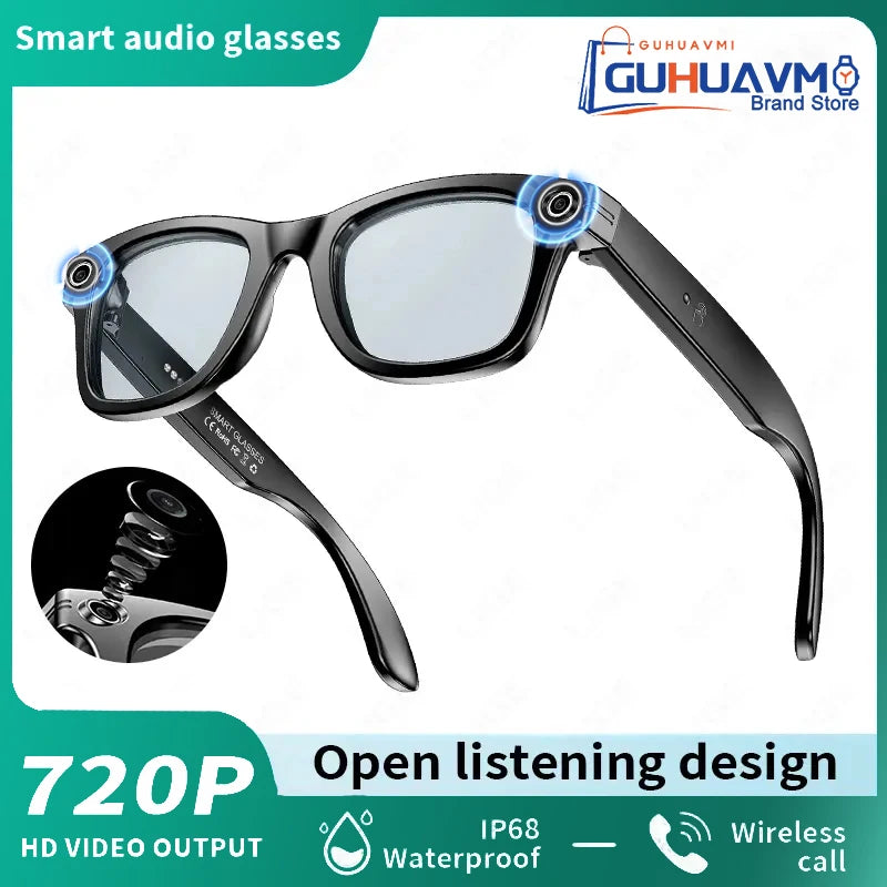 1080P HD Smart Glasses Color-changing Lens Bluetooth AI GPT Camera Call Voice Assistant Translate Identify Objects Smart Glasses