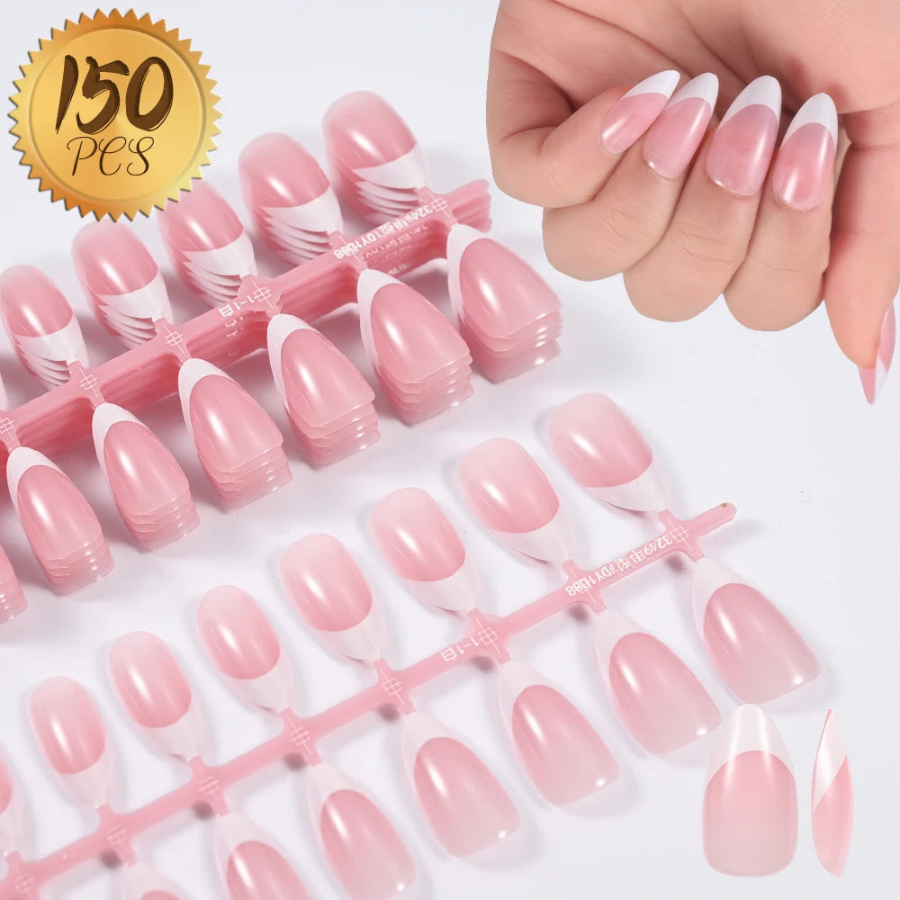 576pcs/Box Colorful Fake Nails  Cover Nail Tips