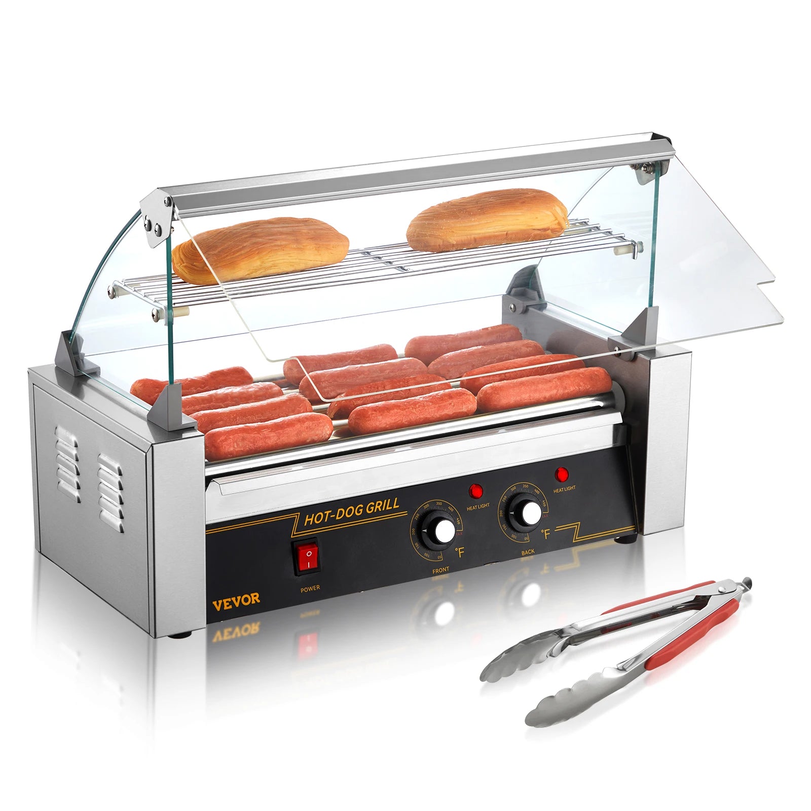 SucceBuy Rods Commercial Hot Dog Roller
