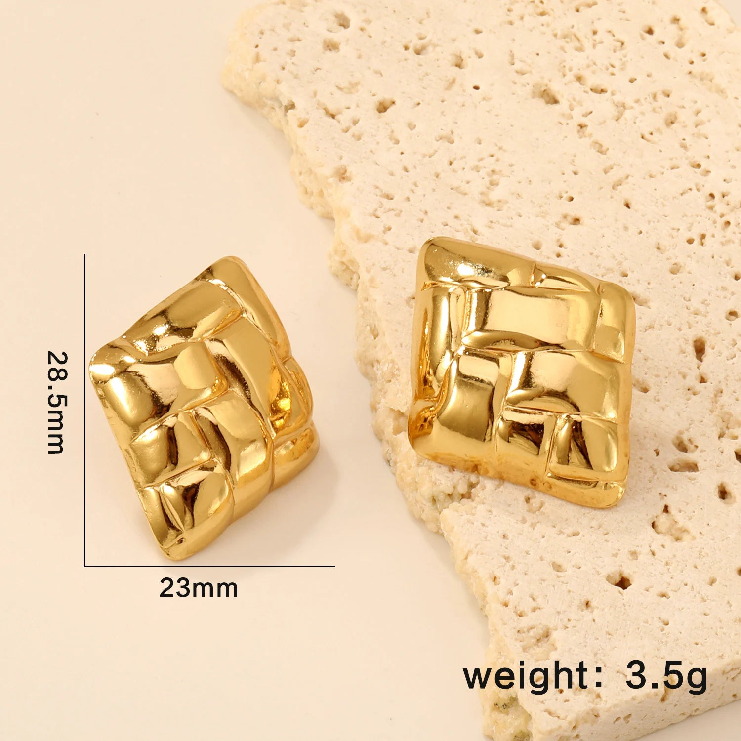 LUXUSTEEL Shell Water Drop Golden Imitaiton Pearl Women Stud Earrings Stainless Steel Heart Female Earring Elegant Jewelry Gifts