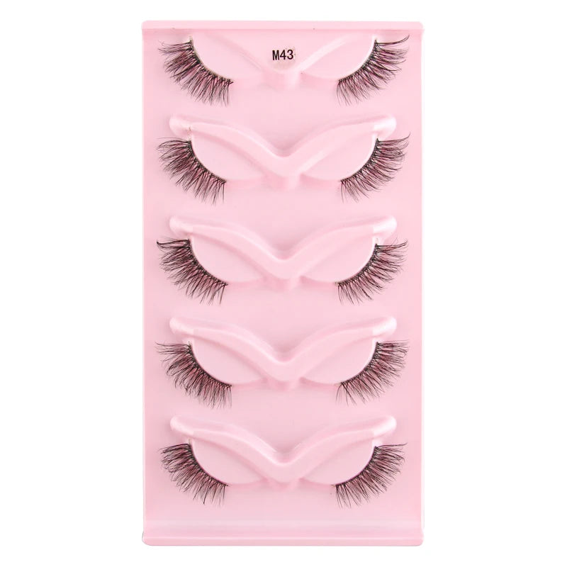 3/5 Pairs  Lashes Natural Short Fluffy Eyelashes
