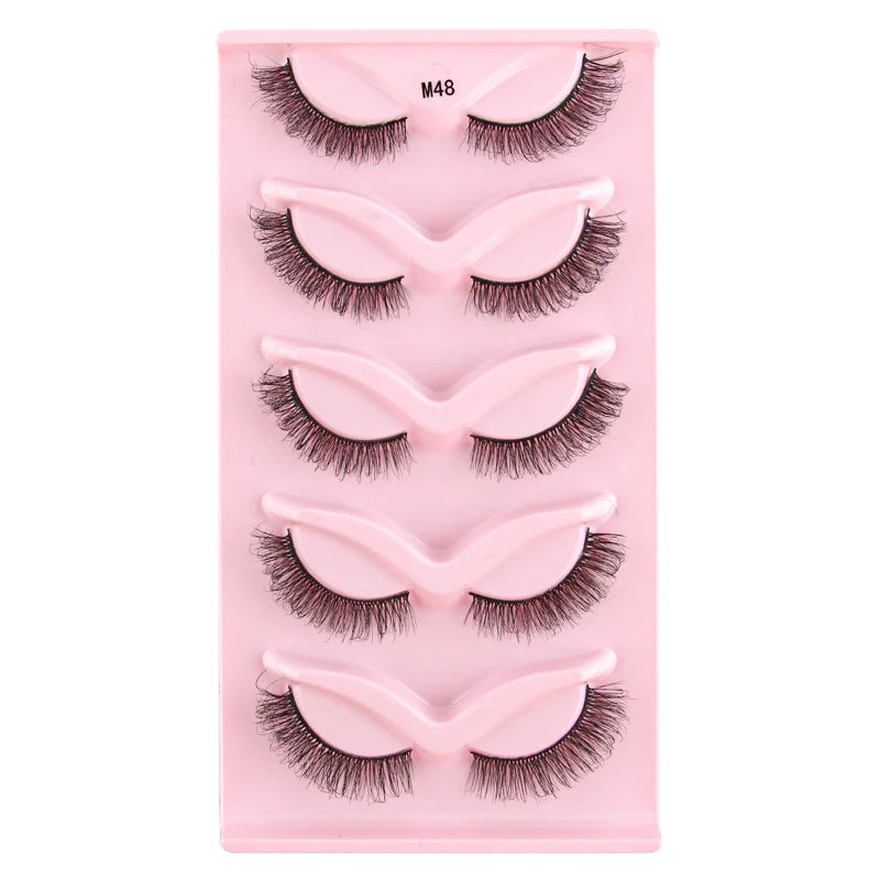 3/5 Pairs  Lashes Natural Short Fluffy Eyelashes