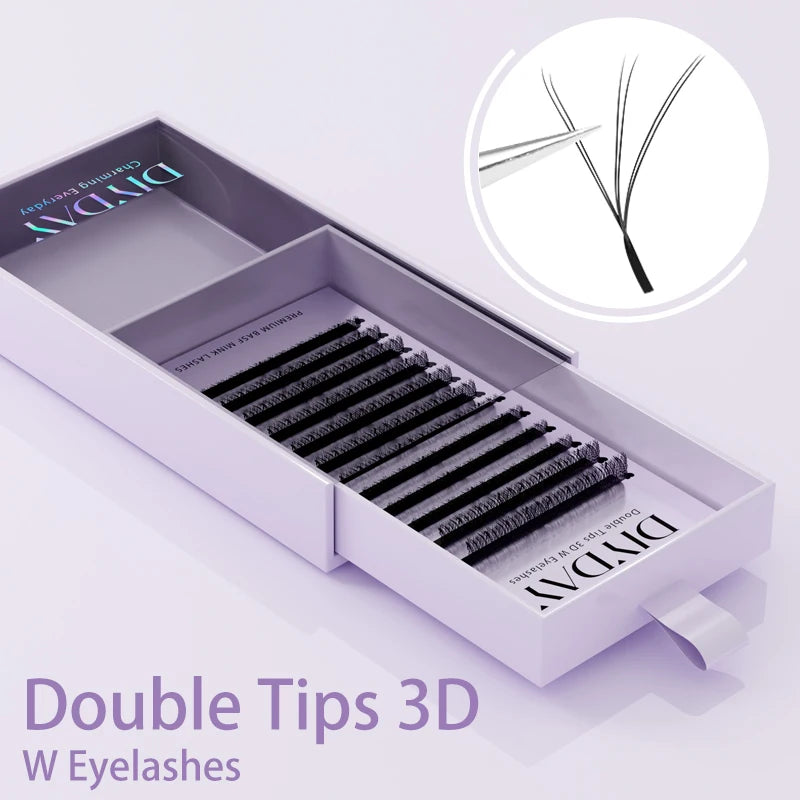 DIYDAY W Shape Eyelashes Extensions W Shaped Bloom