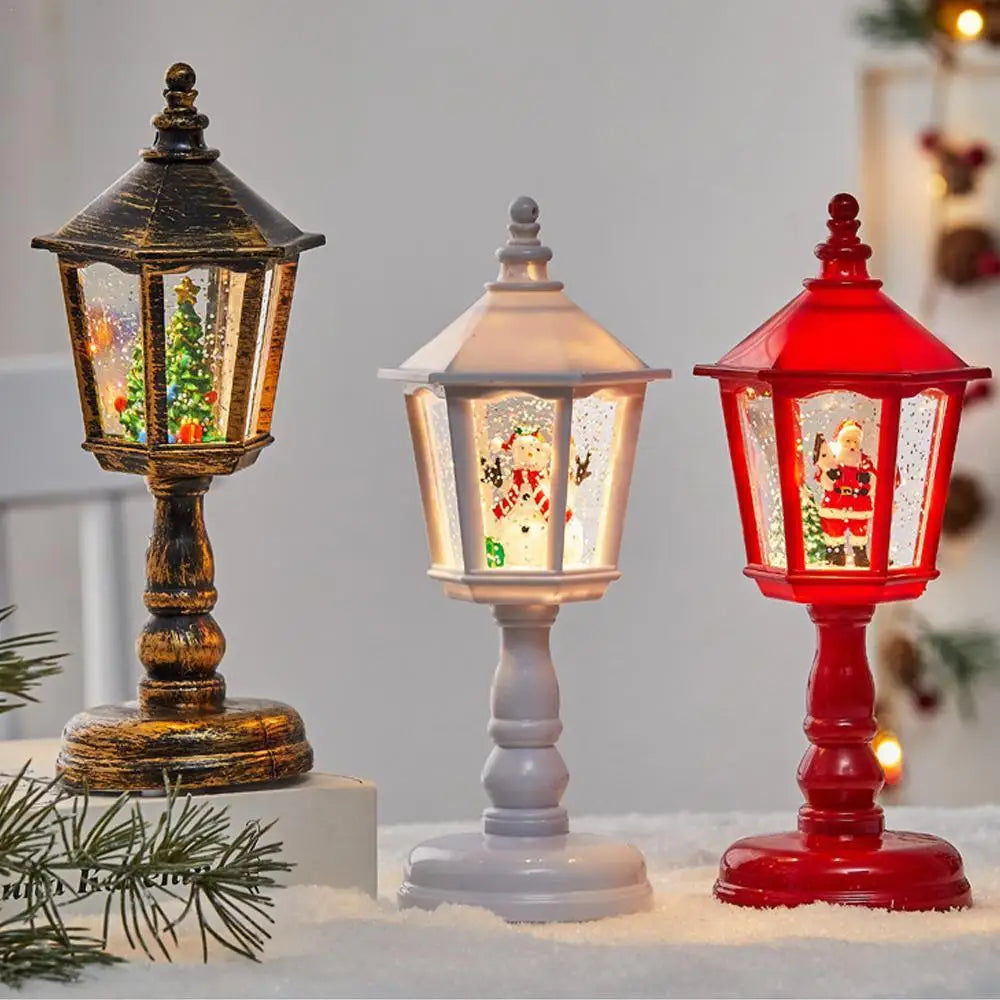 Christmas Water Lights Decorations, Luminous House Candle Lights