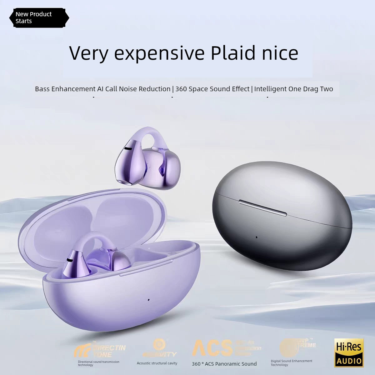 The Original One Does Not Hurt to Wear Real Wireless Bluetooth Headset for a Long Time