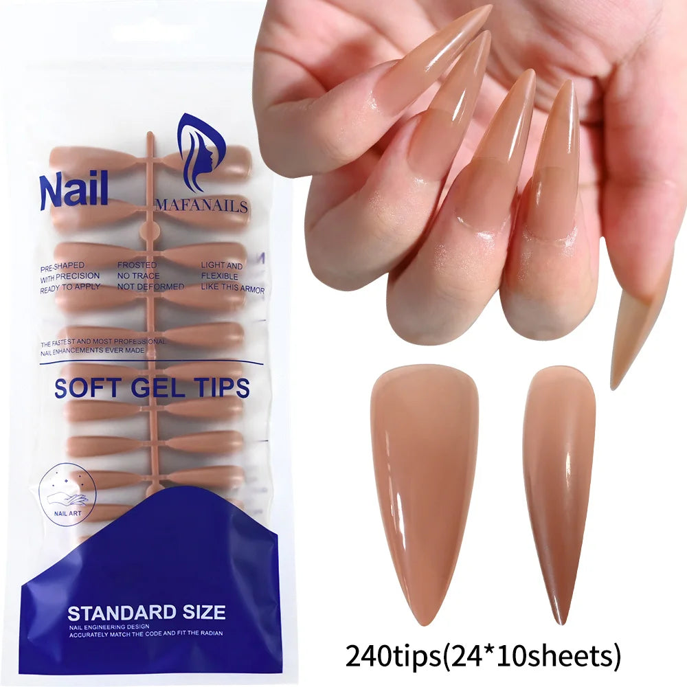 576pcs/Box Colorful Fake Nails  Cover Nail Tips