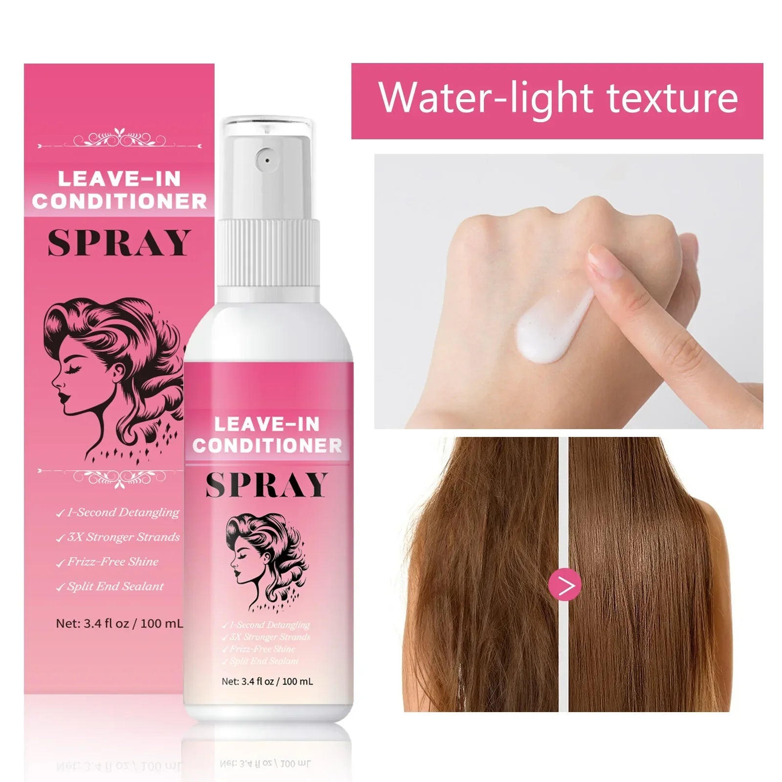 Sun Protection Hair Care Serum Repair Damage Deep Moisture UV Rays Shield Hair Defense Formula Sun Protection Hair Care Serum