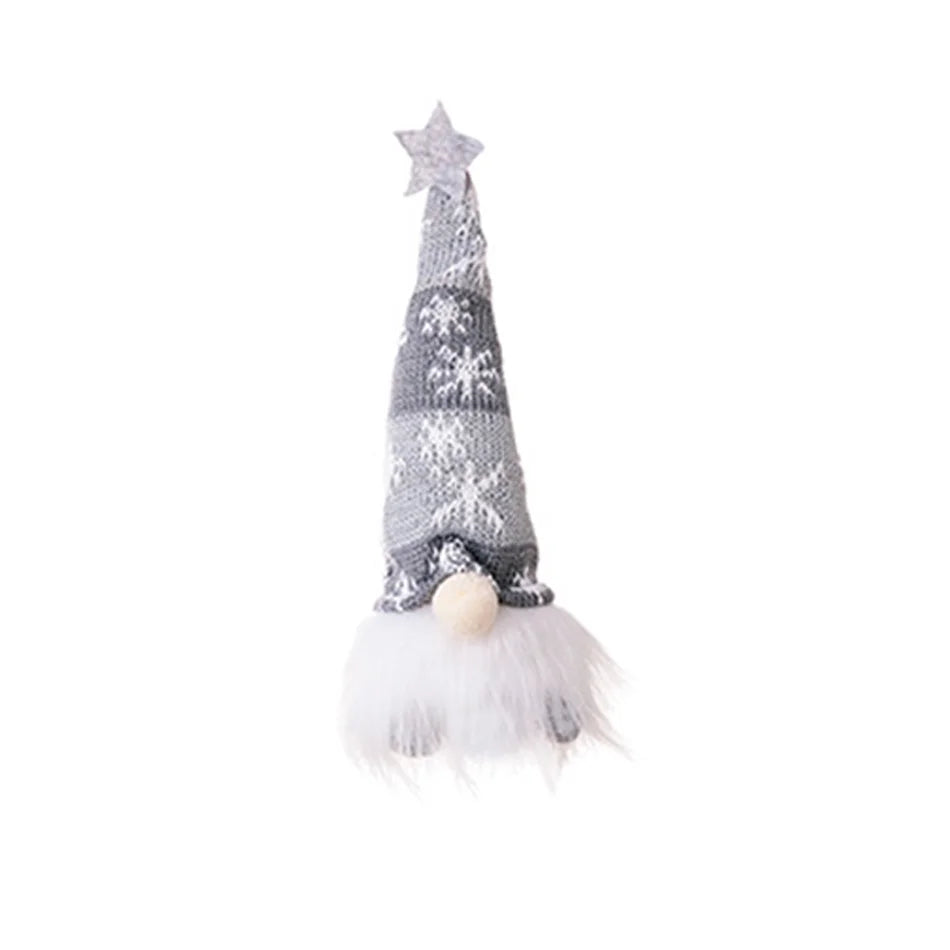 In Stock Santa Claus Plush Toy Decoration Winter Holiday Ornament for Snow Scene Fireplace Festive Christmas Hanging Decoration