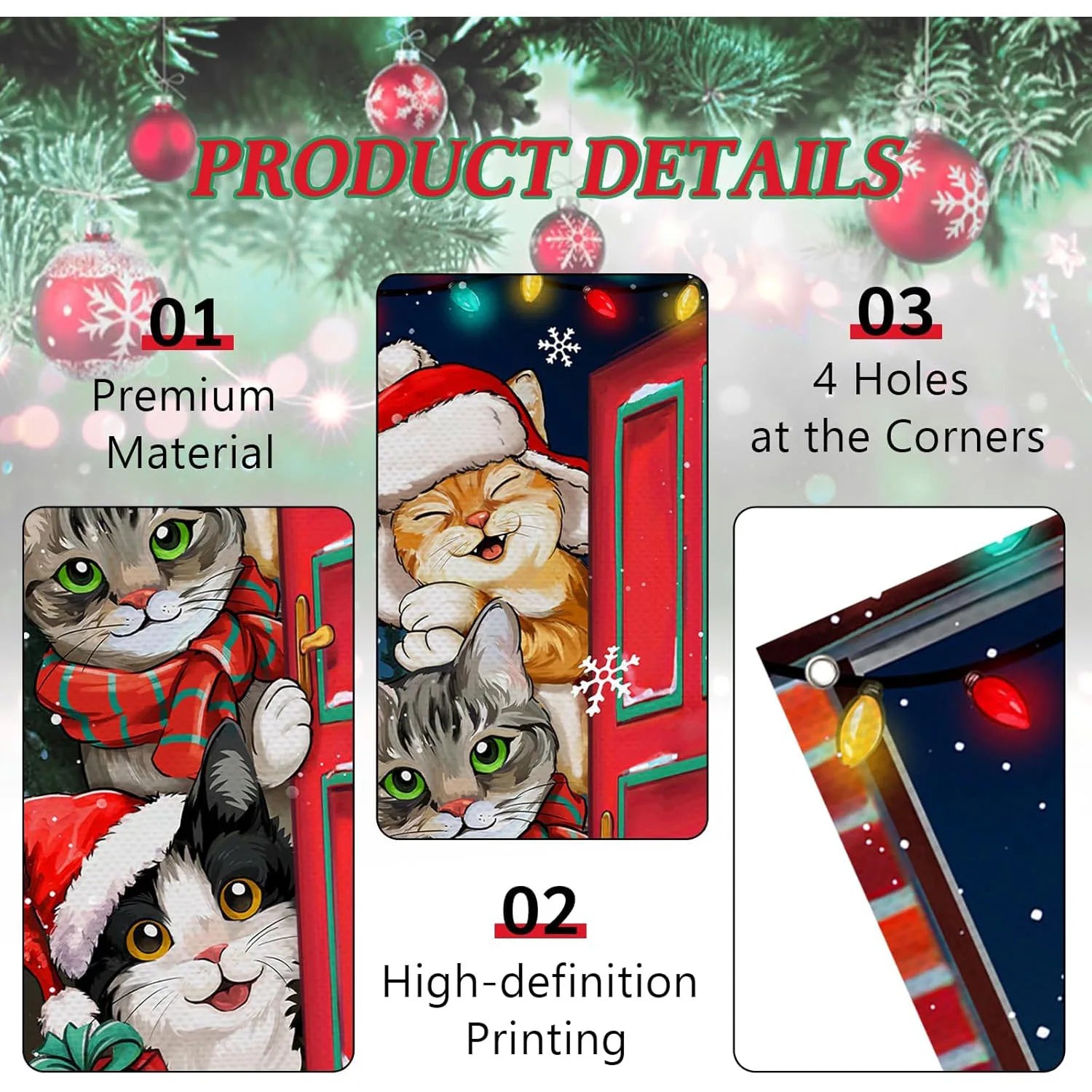 Christmas Door Cover Winter Holiday Indoor/Outdoor Fun