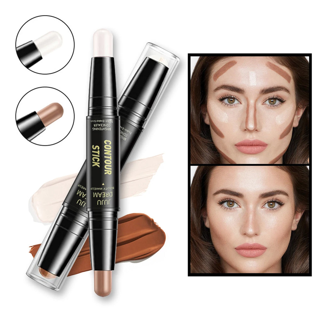 Complete Makeup Set - Includes Blush, Eyeshadow, Contour Pencil, Lip Gloss and Brow Pencil - Full Coverage Glossy (10-Pack) Kit