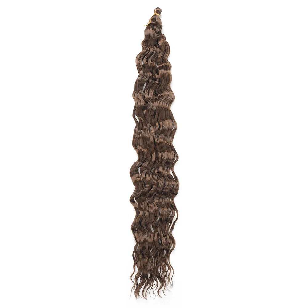 Water Wave Crochet Hair Extensions 30Inch Synthetic Twist Curly Crochet Braids Soft Bohemian Water Wave Braid Hair