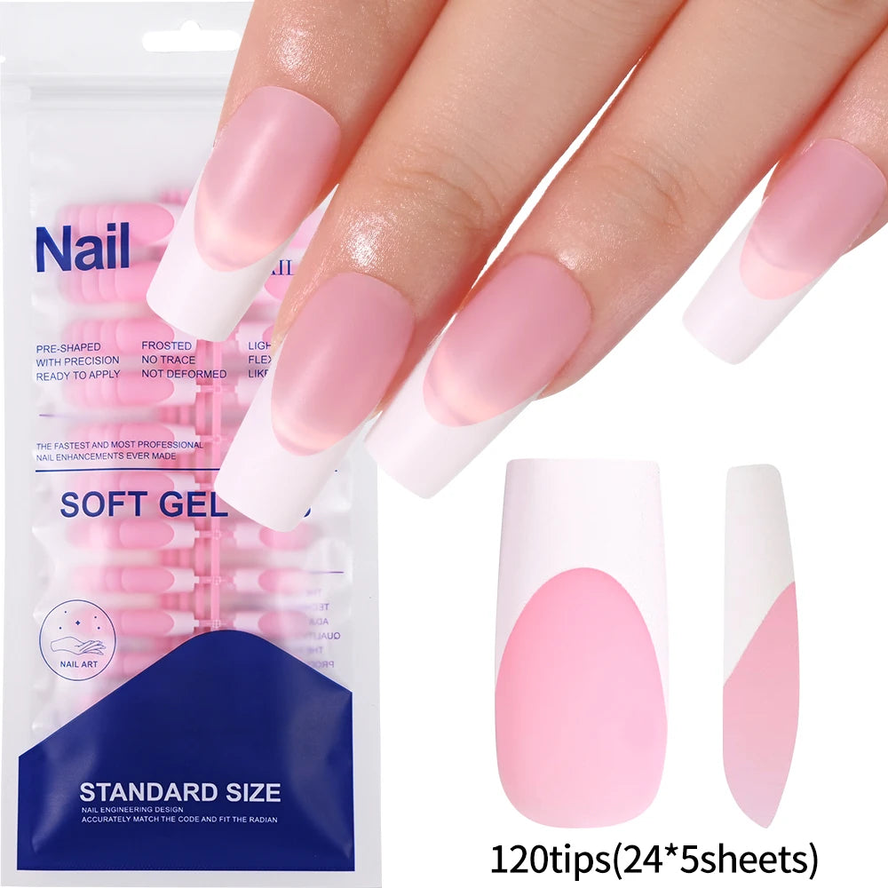 576pcs/Box Colorful Fake Nails  Cover Nail Tips