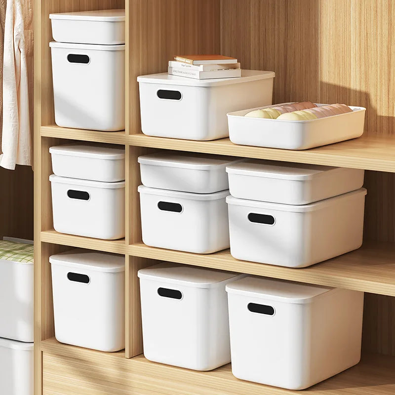 Storage Box Home Kitchen And Living Room Toy Storage Snack Sundries Cosmetics Organization Plastic Storage Box