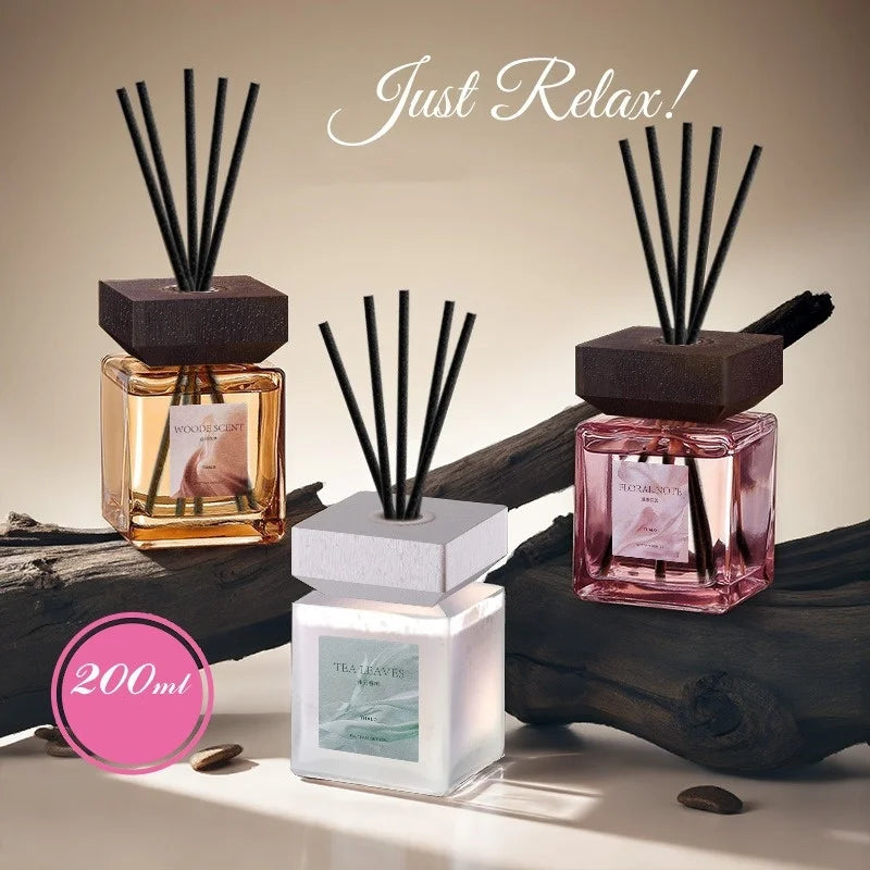 200ml Reed Diffuser Oil Flameless Aromatherapy Essential Oil for Home Car Air Freshener Long Lasting Fragrance Room Decor