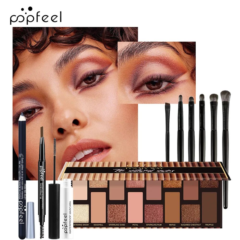 POPFEEL All-in-One Makeup Kit Gift Set with Eyeshadow Palette