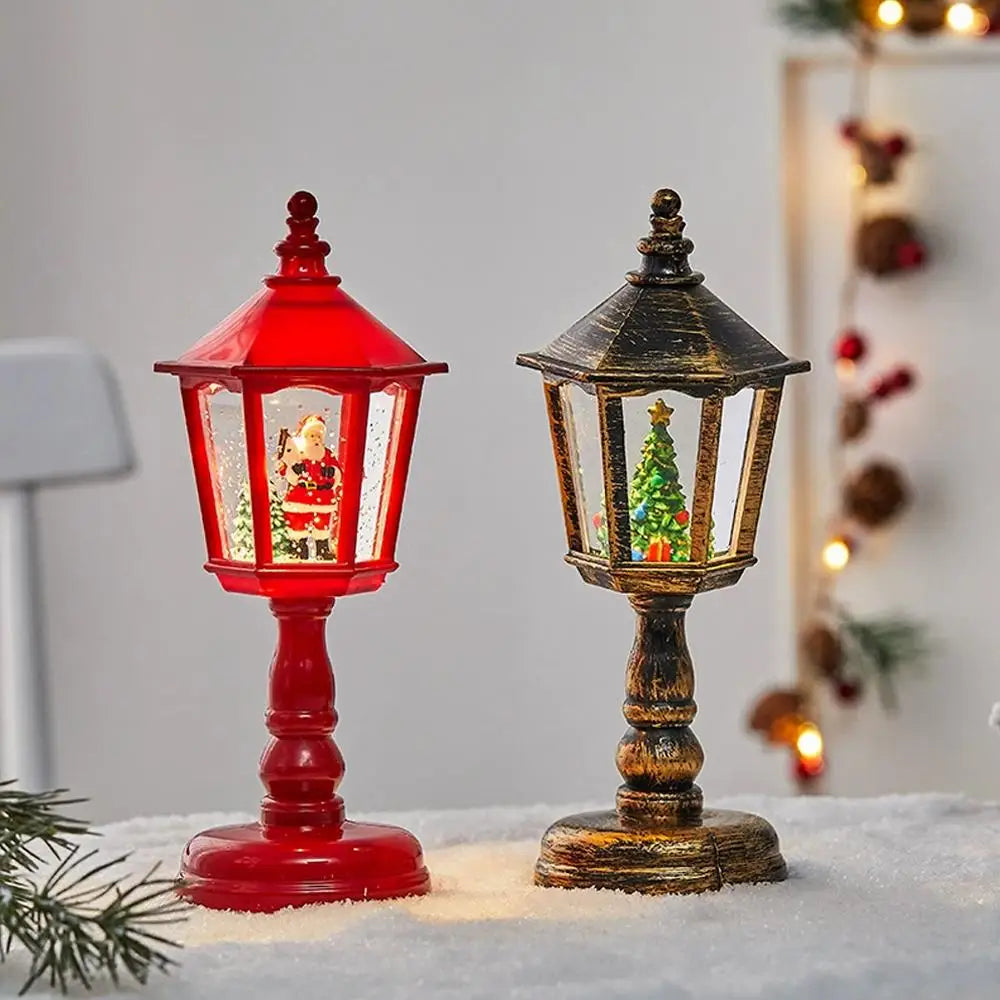 Christmas Water Lights Decorations, Luminous House Candle Lights