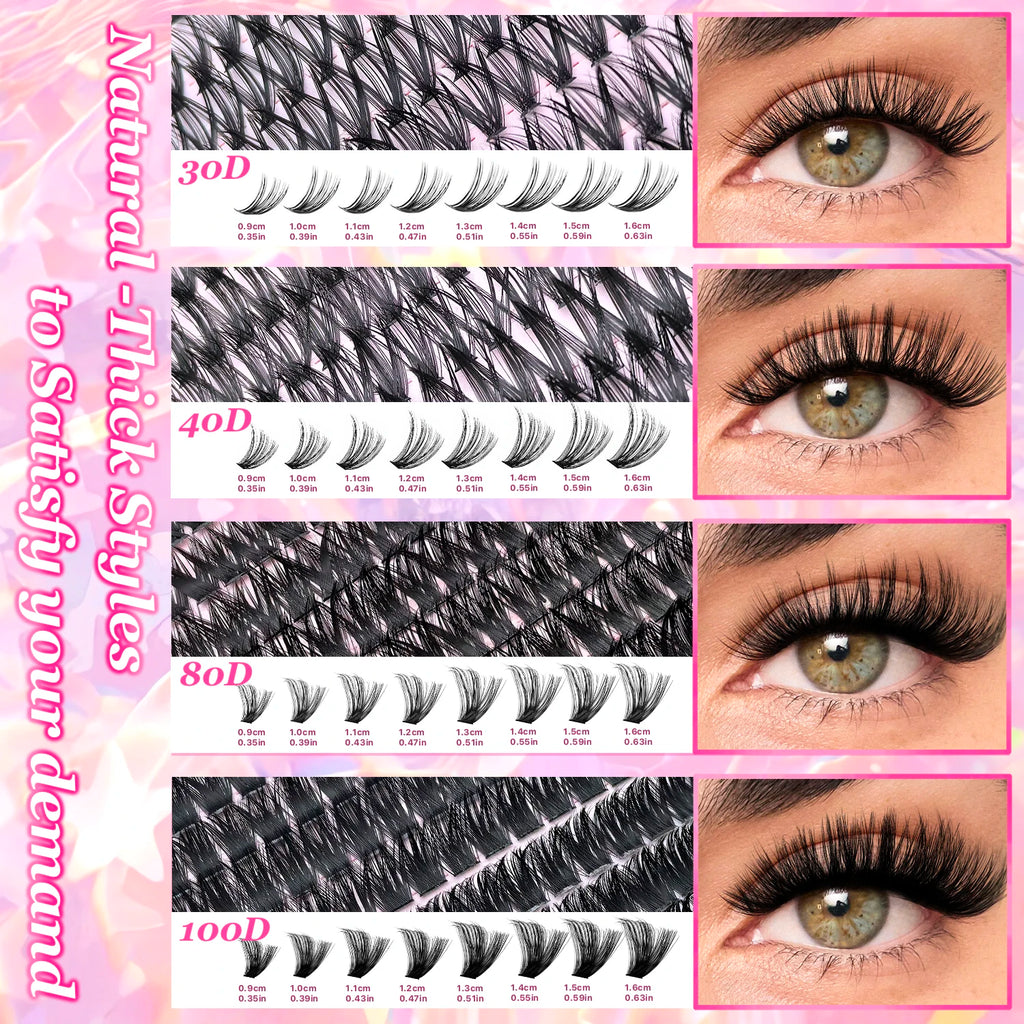 DIY Lash Extension Kit Clusters Individual Eyelashes