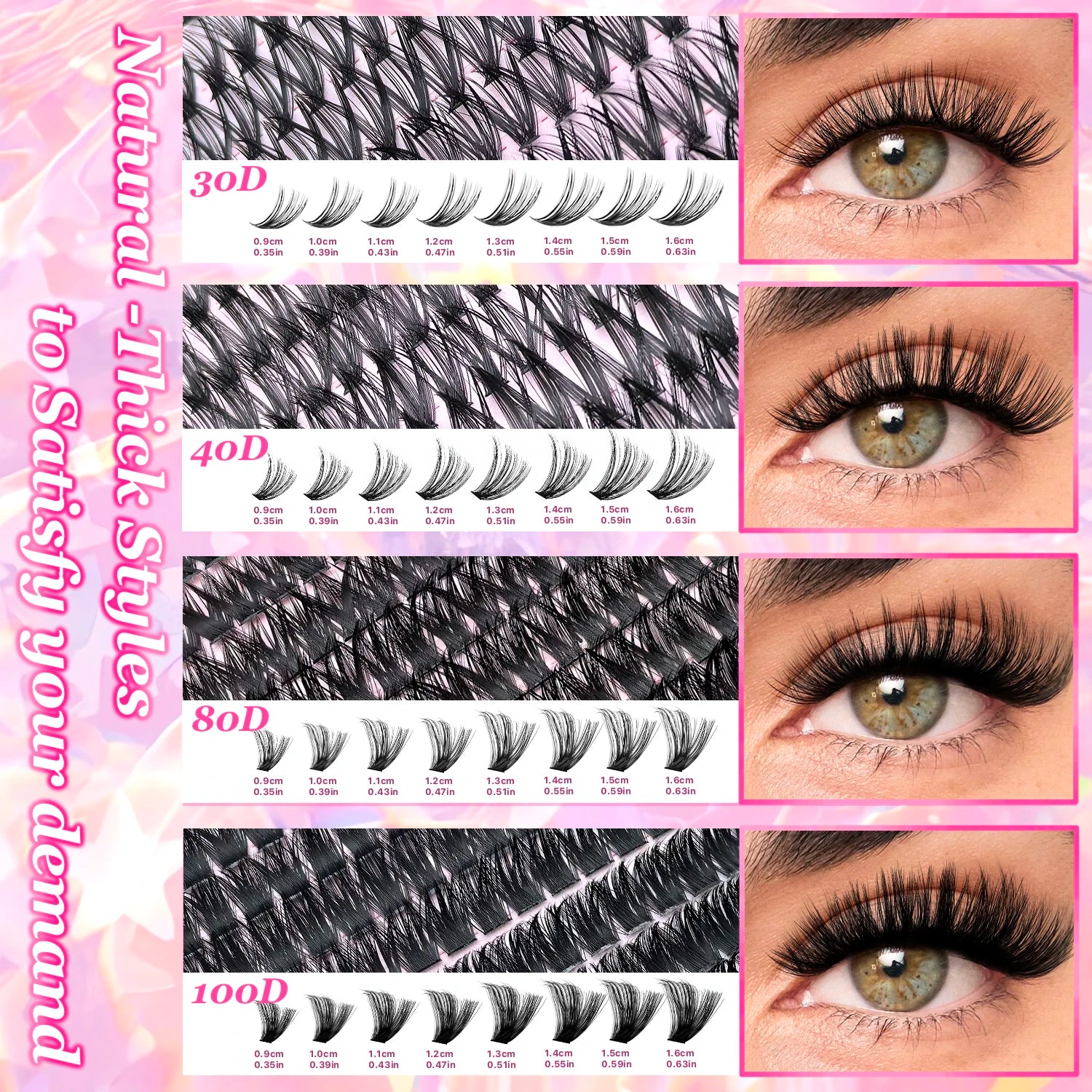 DIY Lash Extension Kit Clusters Individual Eyelashes