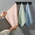 10 Pack Microfiber Kitchen Towels - Ultra Absorbent, Non-Stick & Oil-Free Cleaning Cloths for Dishes & Surfaces