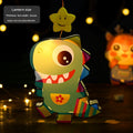 Mid-Autumn Festival Kids DIY Lantern Handmade Material Package Kindergarten Creative Rabbit Lamp Satchel Luminous Music Lantern