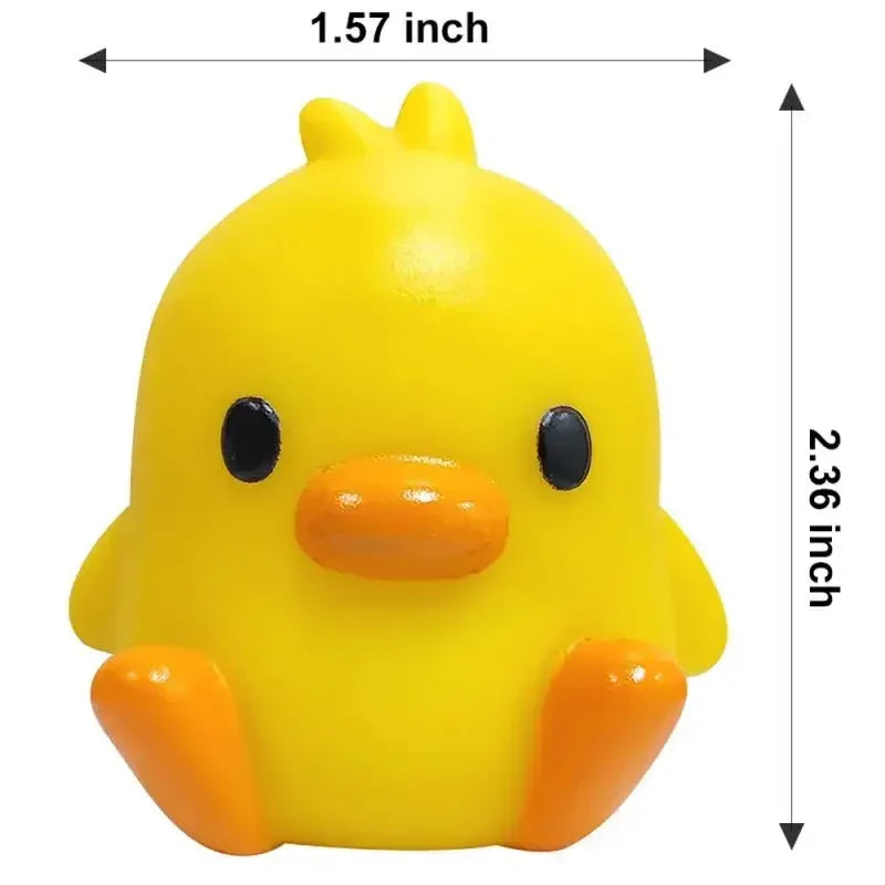 1-3pcs Yellow Duck Night Light Cartoon Creative Children's Gift Small Desk Lamp Soft Light Bedroom Atmosphere Bedlight