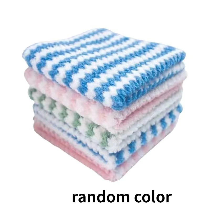 10 Pack Microfiber Kitchen Towels - Ultra Absorbent, Non-Stick & Oil-Free Cleaning Cloths for Dishes & Surfaces