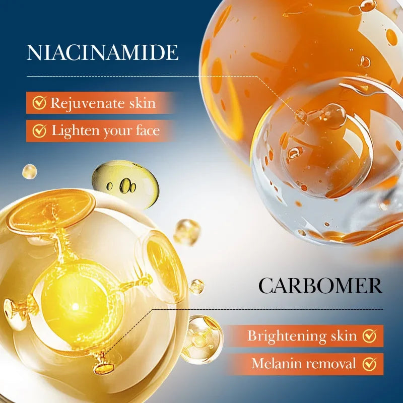 Five-piece vitamin C moisturizing travel skin care set vitamin C facial cleanser toner essence cream portable skin care products