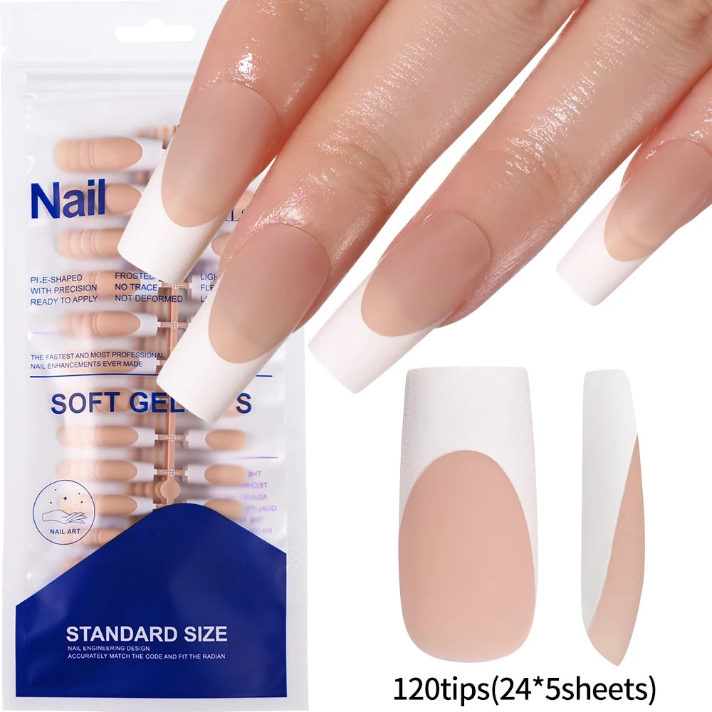 576pcs/Box Colorful Fake Nails  Cover Nail Tips