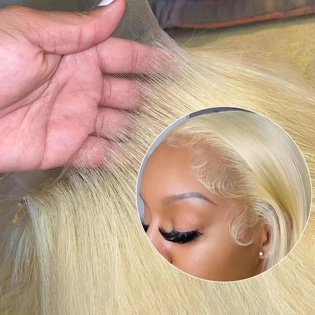 200Density 30 Inch 613 Blonde Human Hair Wig 13X6 Hd Lace Frontal Wig 13X5 Transparent Brazilian Lace Front Wigs 100% Human Hair
